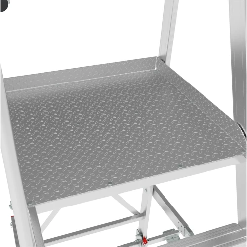 Индустриальная передвижная складная лестница-стремянка с платформой NV 5540 Новая Высота 1х4