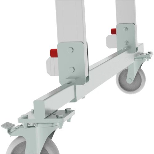 Индустриальная передвижная складная лестница-стремянка с платформой NV 5540 Новая Высота 1х4