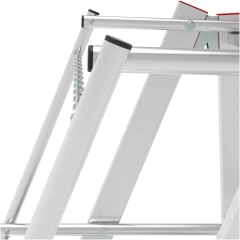 Индустриальная передвижная складная лестница-стремянка с платформой NV 5543 Новая Высота 1х7