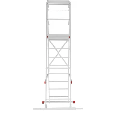 Индустриальная передвижная складная лестница-стремянка с платформой NV 5544 Новая Высота 1х8