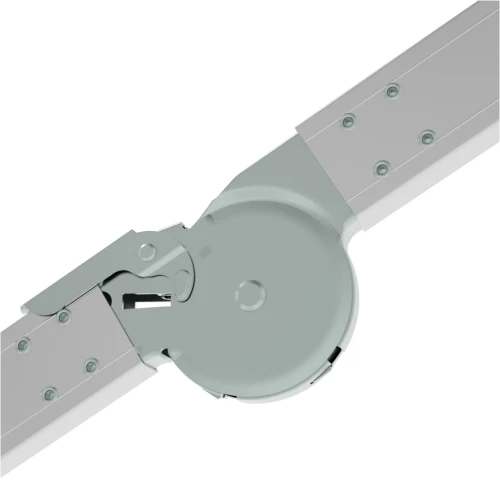 Индустриальная передвижная складная лестница-стремянка с платформой NV 5544 Новая Высота 1х8