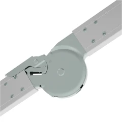 Индустриальная передвижная складная лестница-стремянка с платформой NV 5546 Новая Высота 1х10