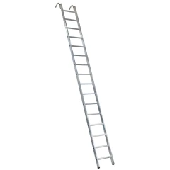 Лестница алюминиевая приставная проф. Новая Высота NV 3215, 1х16 развальцованных ступеней 80 мм