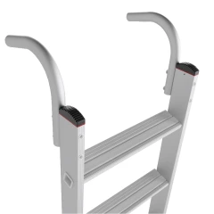 Лестница алюминиевая приставная проф. Новая Высота NV 3215, 1х16 развальцованных ступеней 80 мм