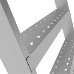 Профессиональная передвижная складная лестница-стремянка с платформой NV 3540 Новая Высота 1х6