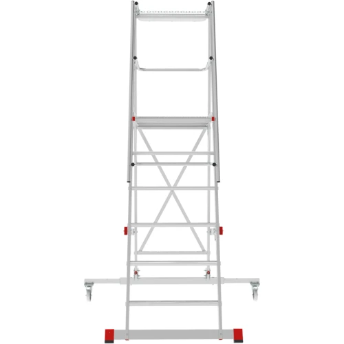 Индустриальная передвижная складная лестница-стремянка с платформой NV 5542 Новая Высота 1х6