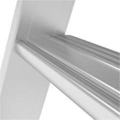 Индустриальная передвижная складная лестница-стремянка с платформой NV 5545 Новая Высота 1х9