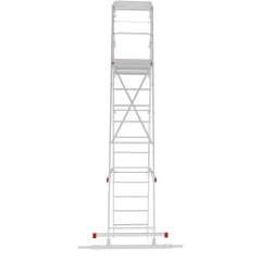 Индустриальная передвижная складная лестница-стремянка с платформой NV 5547 Новая Высота 1х11