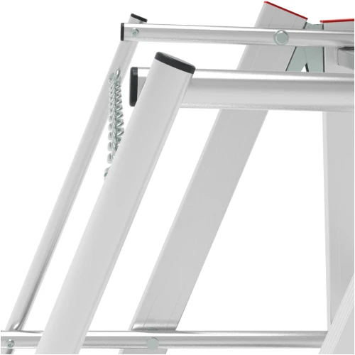 Индустриальная передвижная складная лестница-стремянка с платформой NV 5547 Новая Высота 1х11