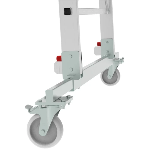 Индустриальная передвижная складная лестница-стремянка с платформой NV 5547 Новая Высота 1х11