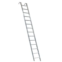 Лестница алюминиевая приставная проф. Новая Высота NV 3215, 1х14 развальцованных ступеней 80 мм