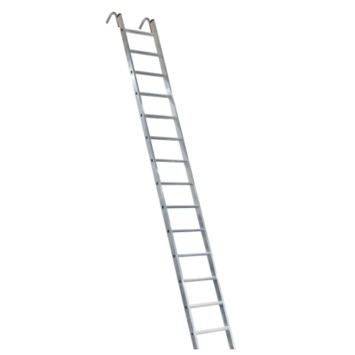 Лестница алюминиевая приставная проф. Новая Высота NV 3215, 1х14 развальцованных ступеней 80 мм