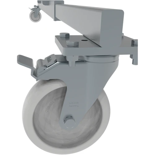 Профессиональная передвижная складная лестница-стремянка с платформой NV 3540 Новая Высота 1х8