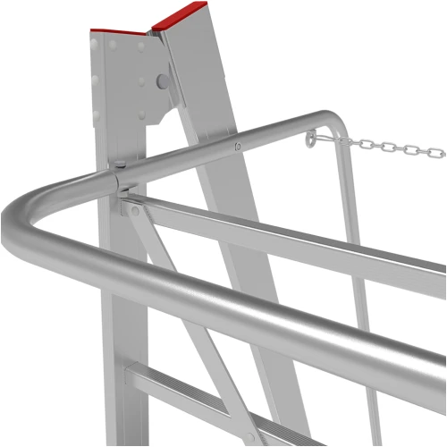 Профессиональная передвижная складная лестница-стремянка с платформой NV 3540 Новая Высота 1х8