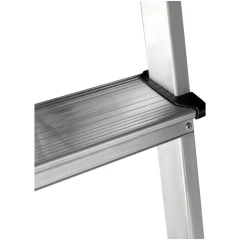 Стремянка алюминиевая двухсторонняя Новая Высота NV 2120, 2х8 ступеней 80 мм, площадка 350х260 мм