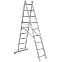 Лестница алюминиевая двухсекционная Новая Высота NV 2220, 2х9 перекладин