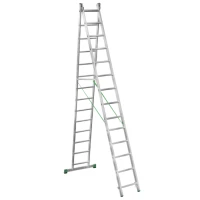 Лестница алюминиевая двухсекционная Новая Высота NV 2220, 2х14 перекладин