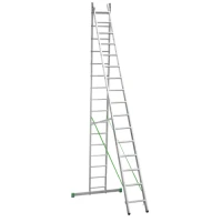 Лестница алюминиевая двухсекционная Новая Высота NV 2220, 2х16 перекладин