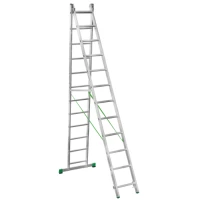 Лестница алюминиевая двухсекционная Новая Высота NV 2220, 2х12 перекладин