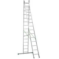 Лестница алюминиевая двухсекционная Новая Высота NV 2220, 2х15 перекладин