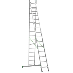 Лестница алюминиевая двухсекционная Новая Высота NV 2220, 2х15 перекладин