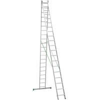 Лестница алюминиевая двухсекционная Новая Высота NV 2220, 2х21 перекладина