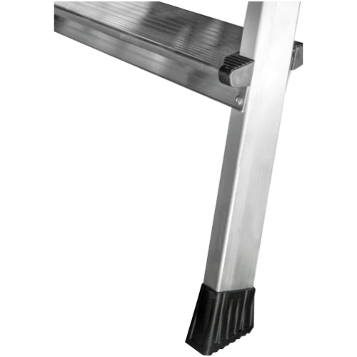 Стремянка алюминиевая двухсторонняя Новая Высота NV 2120, 2х4 ступени 80 мм, площадка 350х260 мм