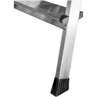 Стремянка алюминиевая двухсторонняя Новая Высота NV 2120, 2х7 ступеней 80 мм, площадка 350х260 мм