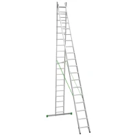 Лестница алюминиевая двухсекционная Новая Высота NV 2220, 2х19 перекладин