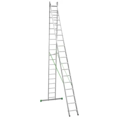 Лестница алюминиевая двухсекционная Новая Высота NV 2220, 2х19 перекладин