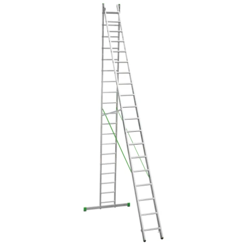 Лестница алюминиевая двухсекционная Новая Высота NV 2220, 2х19 перекладин