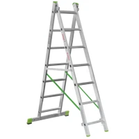 Лестница алюминиевая двухсекционная Новая Высота NV 2220, 2х7 перекладин