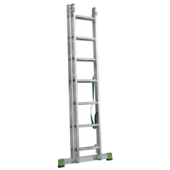 Лестница алюминиевая двухсекционная Новая Высота NV 2220, 2х7 перекладин