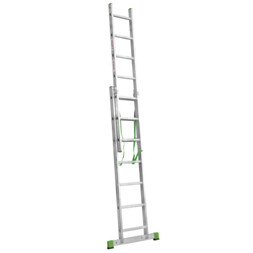 Лестница алюминиевая двухсекционная Новая Высота NV 2220, 2х7 перекладин