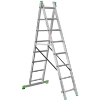 Лестница алюминиевая двухсекционная Новая Высота NV 2220, 2х8 перекладин