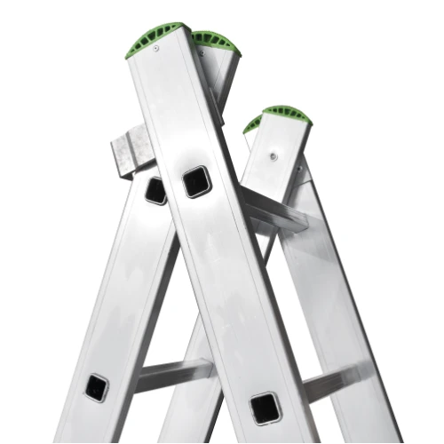 Лестница алюминиевая двухсекционная Новая Высота NV 2220, 2х11 перекладин