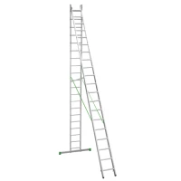 Лестница алюминиевая двухсекционная Новая Высота NV 2220, 2х20 перекладин