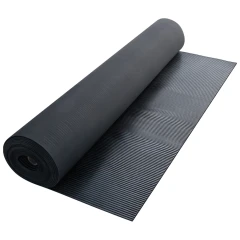 Грязезащитный резиновый ковер средний рубчик 10000×1500х3.5-4 мм