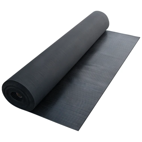 Грязезащитный резиновый ковер средний рубчик 10000×1500х3.5-4 мм