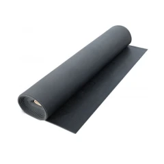 Грязезащитный резиновый ковер поперечное рифление 10000×1200х3,5 мм чёрный