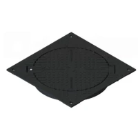 Люк чугунный тяжелый в квадратном корпусе с запорным устройством кл.С250