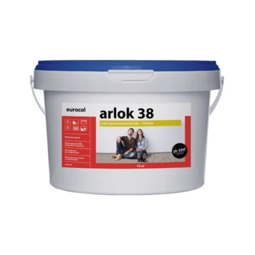Клей водно-дисперсионный для напольных покрытий ARLOK 38, 13 кг