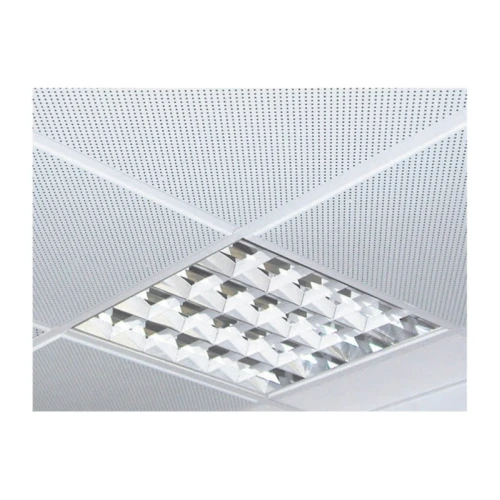 Плита потолочная кассетная Cesal с перфорацией, кромка Tegular 45, 600х600 мм (1 шт)