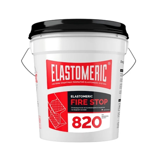 Однокомпонентное вспучивающееся покрытие, водн.основа ELASTOMERIC FIRE STOP 820, 20 кг