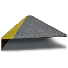 Противоскользящая накладка на ступень 1000x300x50 мм, композит, цвет стандарт с жёлтым краем