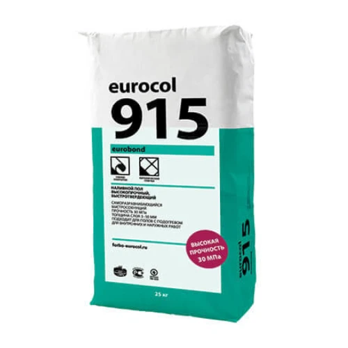 Наливной пол цементный Forbo 915 Eurobond, 25кг