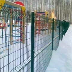 Панель ограждения 3D 1,53х2,5 м RAL 6005 (диаметр прутка 5 мм) оцинкованная, покрытие полимер