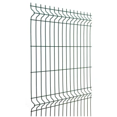 Панель ограждения 3D 2,03х2,5 м RAL 6005 (диаметр прутка 3,2 мм) оцинкованная, покрытие полимер