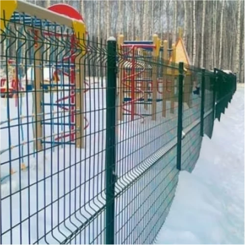 Панель ограждения 3D 1,03х2,5 м RAL 6005 (диаметр прутка 4 мм) оцинкованная, покрытие полимер