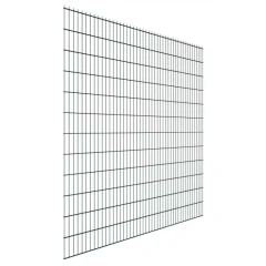 Панель ограждения 2D 2,43х2,5 м RAL 6005 (диаметр прутка 6 мм) оцинкованная, покрытие полимер
